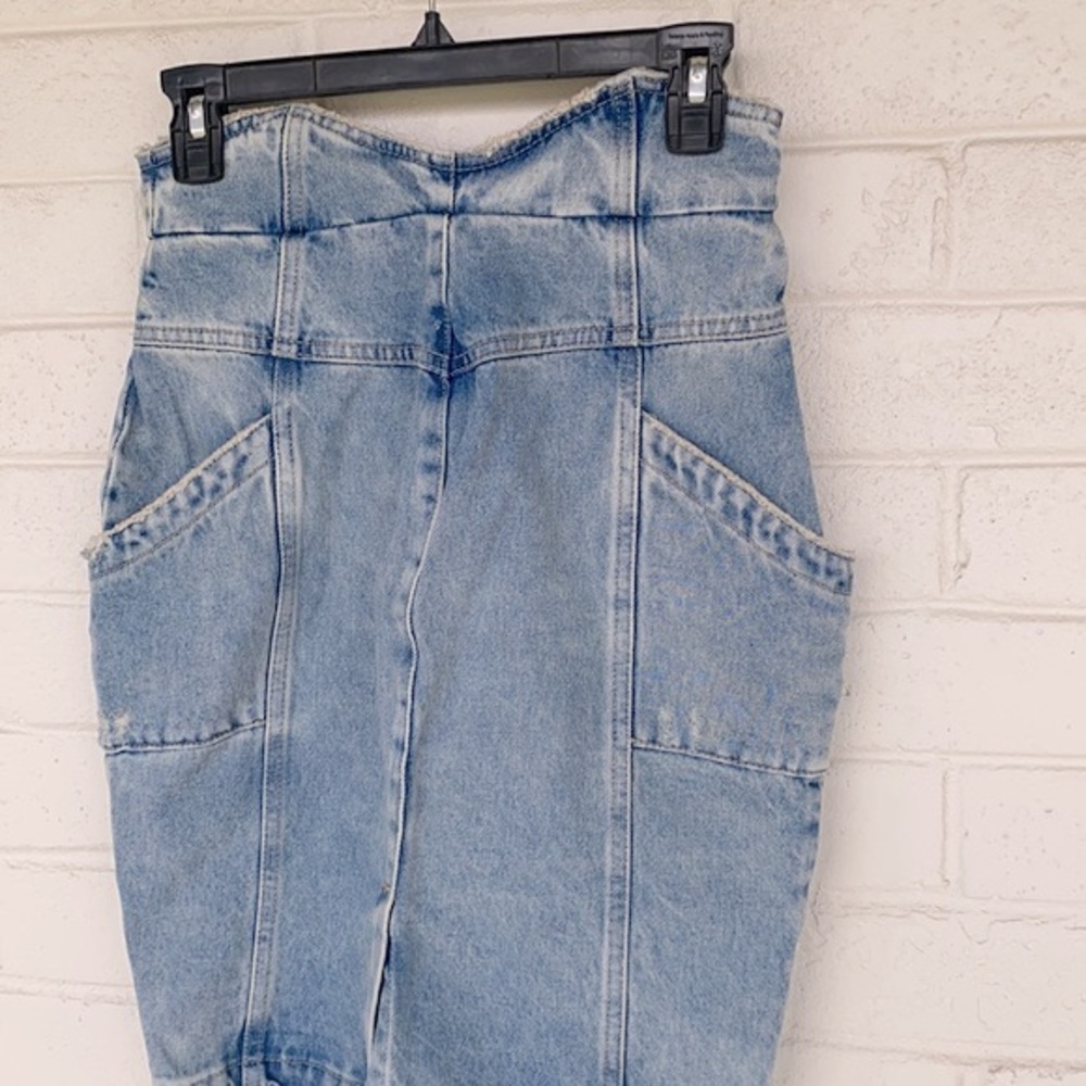 NWT RETROFÊTE Kay Denim Skirt XS - Picture 5 of 9
